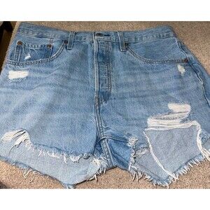 Levi 501 high waisted shorts